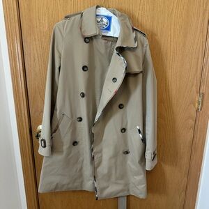 Burberry Beige Double-Breasted Trench Coat